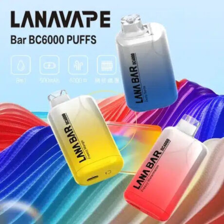 LANA BAR BC 6000 一次性電子煙|6000口大容量|網狀霧化芯-【高階首選】-台灣現貨 3 LANA BAR BC 6000 一次性電子煙---