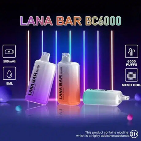 LANA BAR BC 6000 一次性電子煙|6000口大容量|網狀霧化芯-【高階首選】-台灣現貨 2 LANA BAR BC 6000 一次性電子煙-